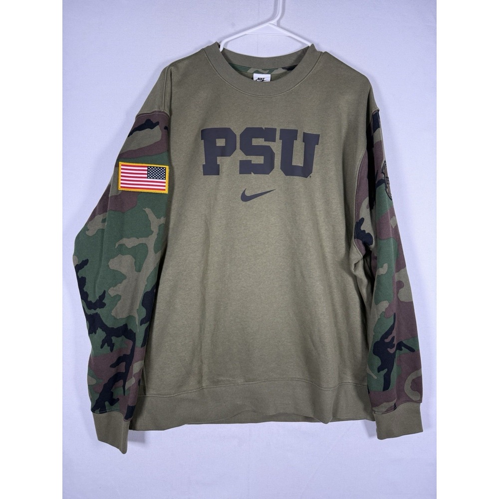 Nike Penn State Nittany Lions Coach Issue Sweatshirt Men XL Camo James Franklin